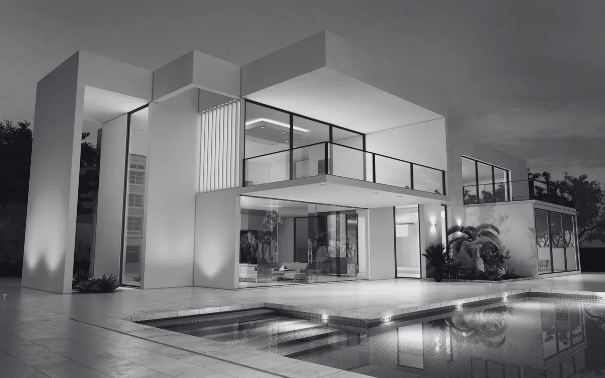 Modern home and pool from the Osa Tropical Properties case